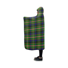 Load image into Gallery viewer, Reid Green Tartan Hooded Blanket - M One Size / Hooded Blanket 50X40 Blankets