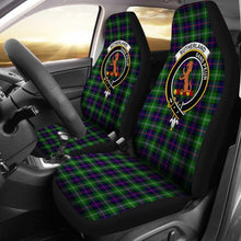 Load image into Gallery viewer, Sutherland Tartan Car Seat Cover - Clan Badge 